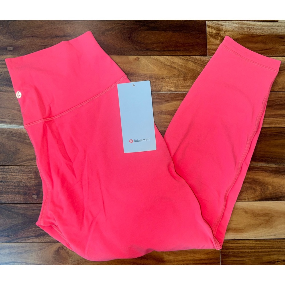 Lululemon Align HR Pant 25" Pale Raspberry Nulu Size 12 NWT